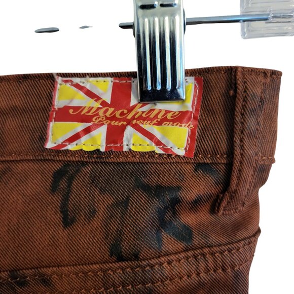 MACHINE | Youth Dark Red and Black Skinny Jeans - Picture 5 of 10